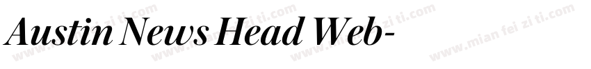 Austin News Head Web字体转换